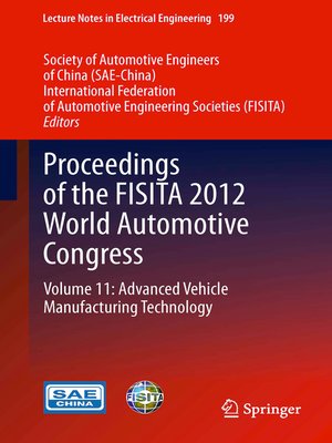 cover image of Proceedings of the FISITA 2012 World Automotive Congress